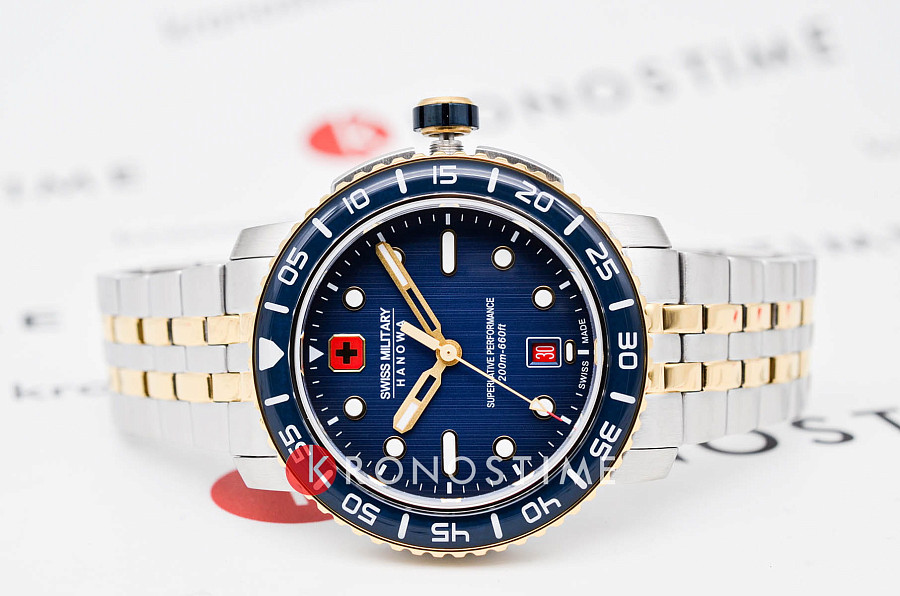 Часы Swiss Military Hanowa Black Marlin SMWGH0001760 — кварцевые, сталь металл