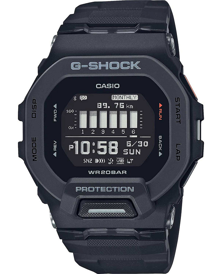 Часы Casio G-Shock GBD-200-1DR (GBD-200-1) — мужские, черный