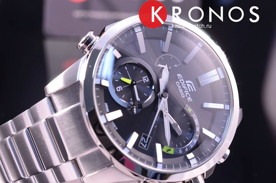 Часы Casio Edifice EQB-700D-1A — автокварц (кинетик), металл сталь