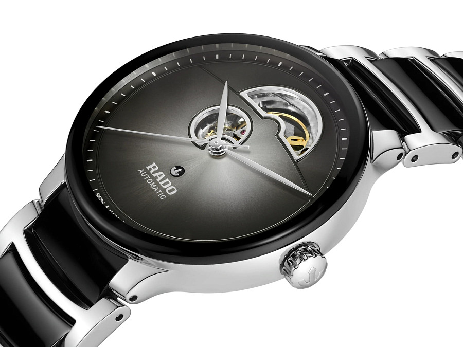 Часы Rado Centrix Automatic Open Heart R30012152 — механические, металл сталь