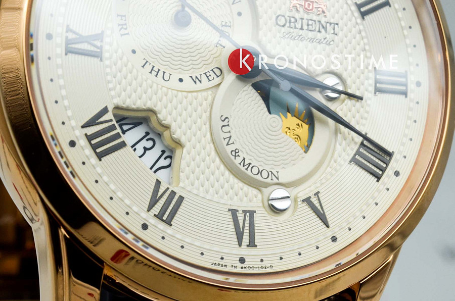 Часы Orient Sun and Moon RA-AK0001J (RN-AK0001J) — кожаный, мужские
