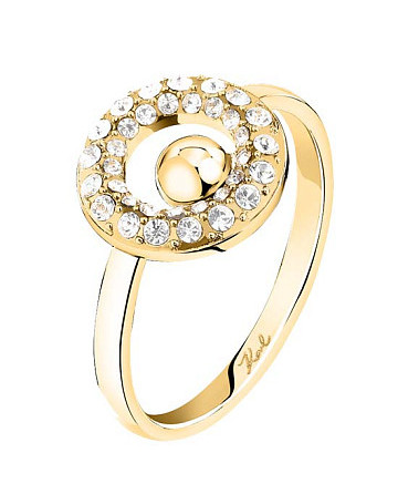 Кольцо Karl Lagerfeld Crystals KLAYC57016 с кристаллами