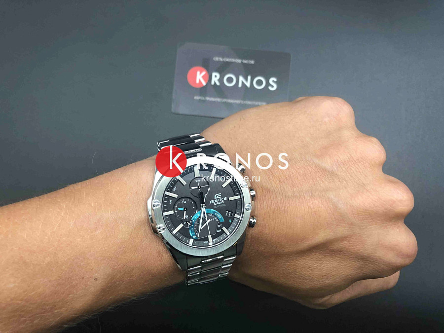 Часы Casio Edifice EQB-1000D-1A — кварцевые, нержавеющая сталь