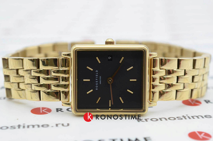 Часы Rosefield The Boxy XS QMBG-Q025 — кварцевые, сталь металл