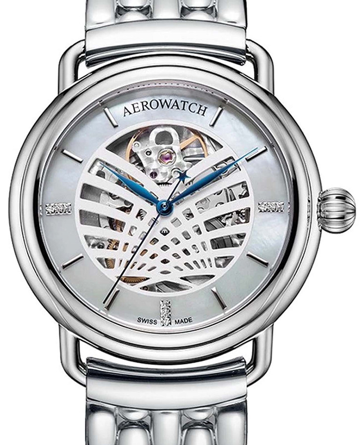 Часы Aerowatch 1942 60900 AA23 M — механические, металл сталь