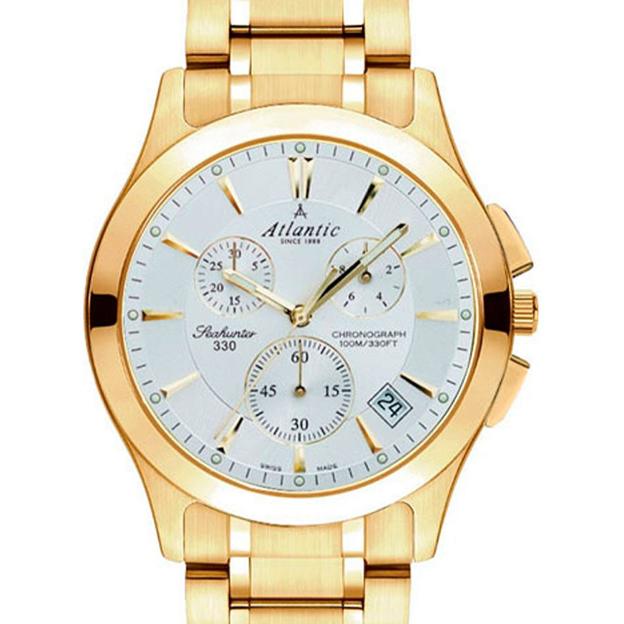 Часы Atlantic Seahunter 71465.45.21 — кварцевые, сталь металл