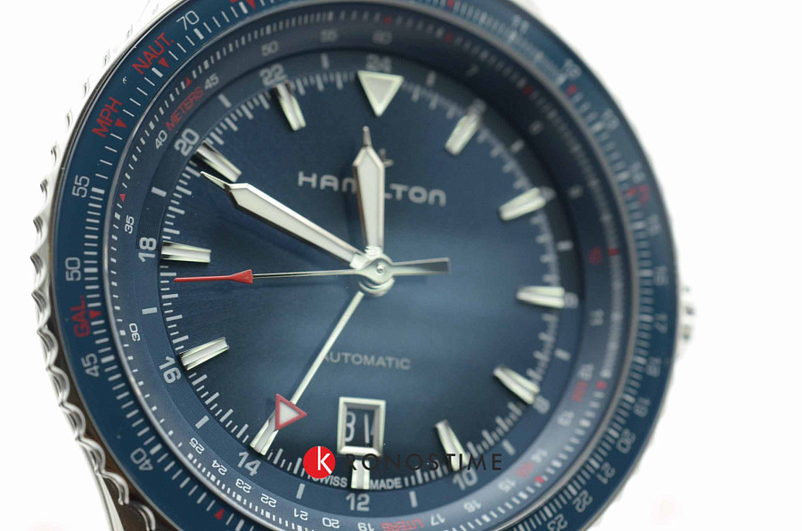 Часы Hamilton Khaki Aviation Converter H76715140 — синий, сталь металл