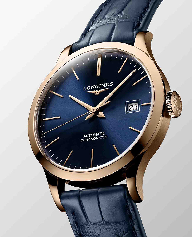 Часы Longines Record Collection L2.820.8.92.2 — механические, металл золото