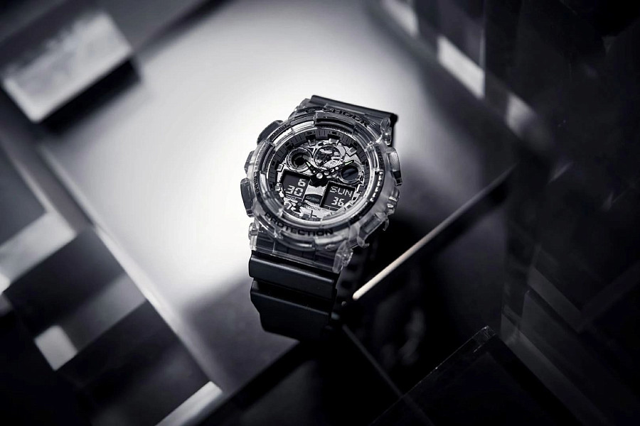 Часы Casio G-Shock GA-100SKC-1A — мужские, черный
