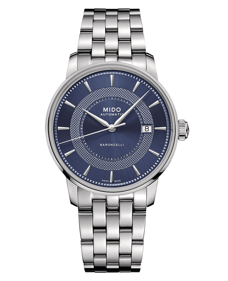 Часы Mido Baroncelli Signature M037.407.11.041.01 — мужские, синий