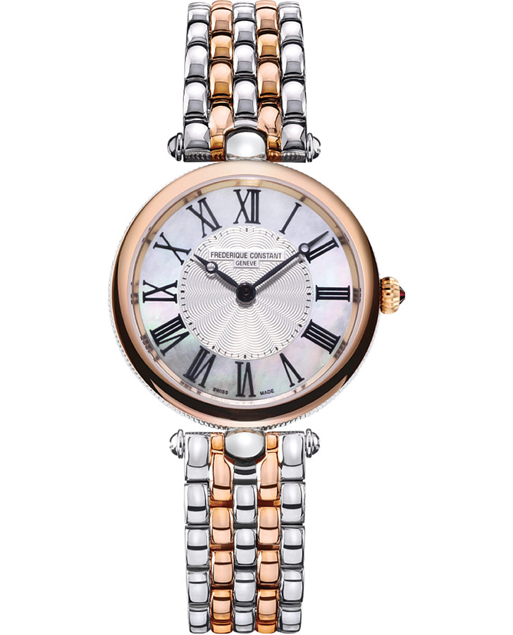 Часы Frederique Constant Classics Art Deco Round FC-200MPW2AR2B — женские, перламутровый