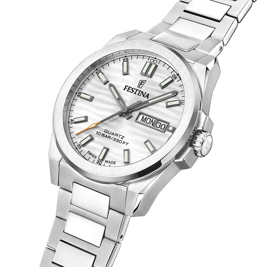 Часы Festina Swiss Made F20073/1 — кварцевые, сталь
