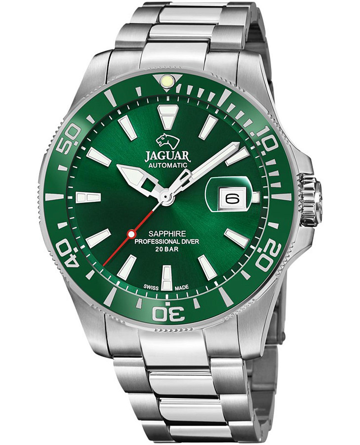 Часы Jaguar Automatic Diver J886/2 — мужские, зеленый