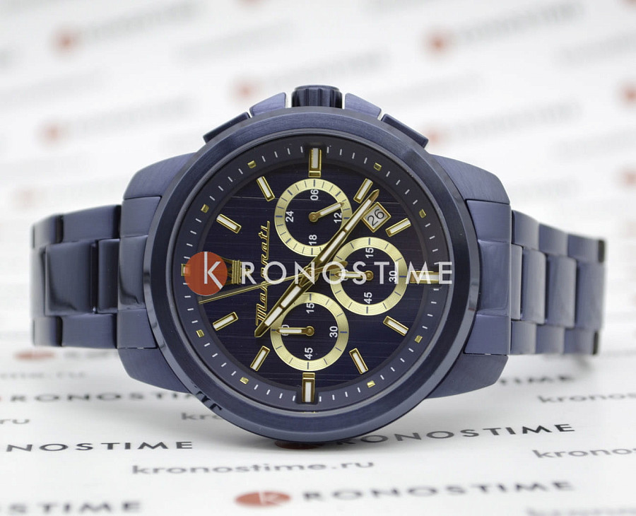 Часы Maserati Successo Chronograph R8873621040 — мужские, нержавеющая сталь с pvd-покрытием