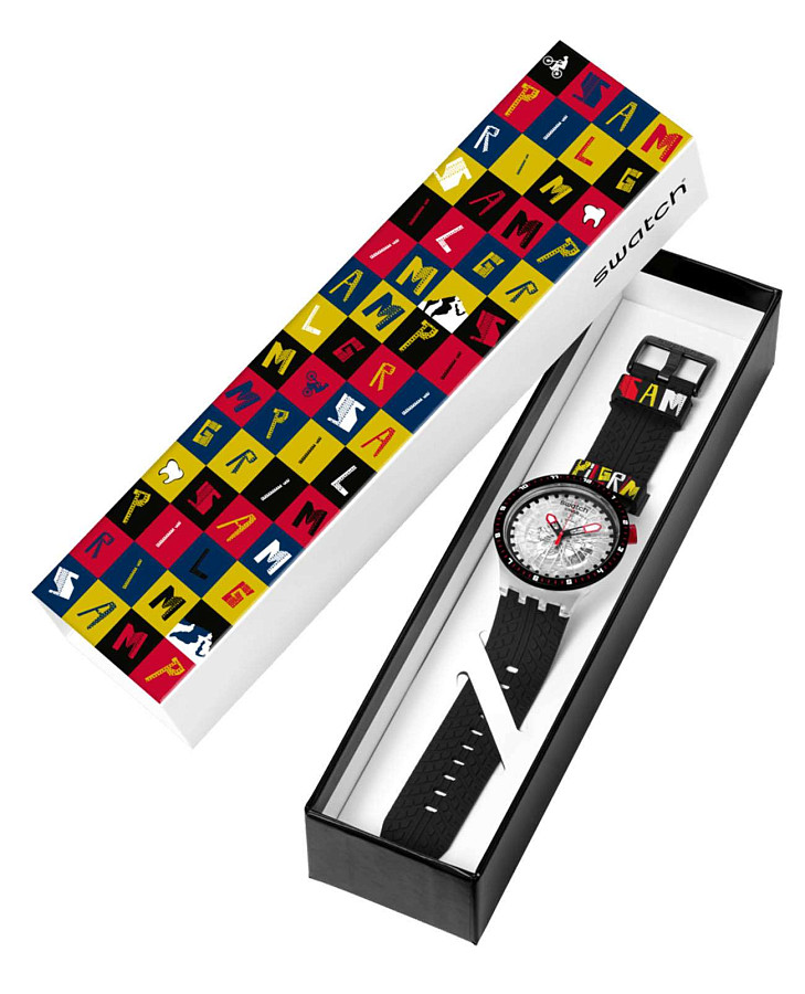 Часы Swatch Big Bold Biosourced Lacquered SB05K103 — биоматериал, мужские