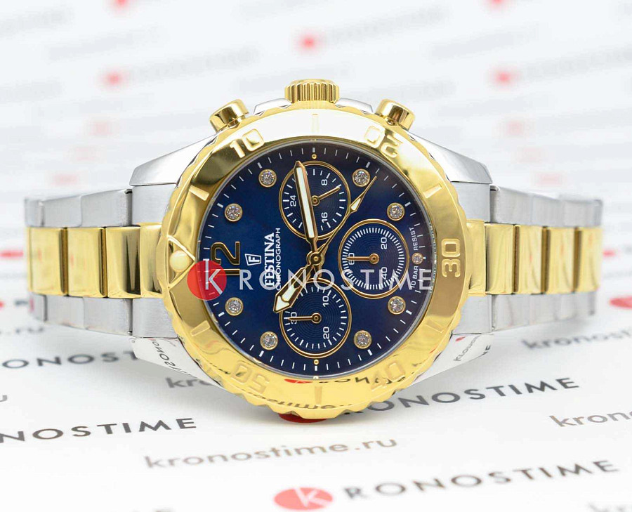 Часы Festina Boyfriend F20604/3 — кварцевые, сталь металл
