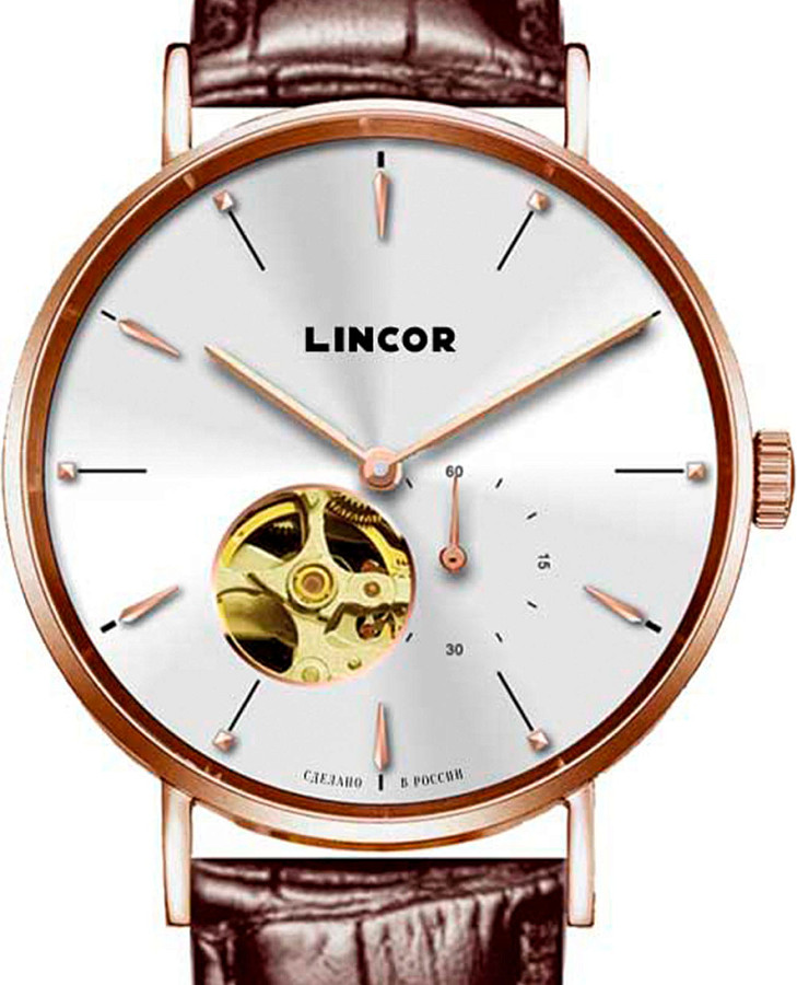 Часы Lincor UNI 1839MS5L1 — механические, сталь металл