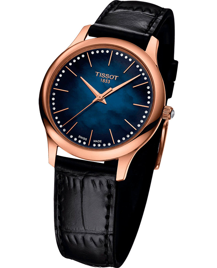 Часы Tissot Excellence Lady 18K Gold T926.210.76.131.00 — кварцевые, золото металл