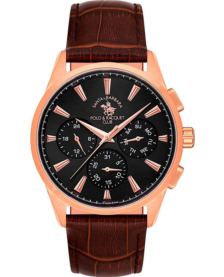 Часы Santa Barbara Polo & Racquet Club Noble SB.1.10543-5 — мужские, черный