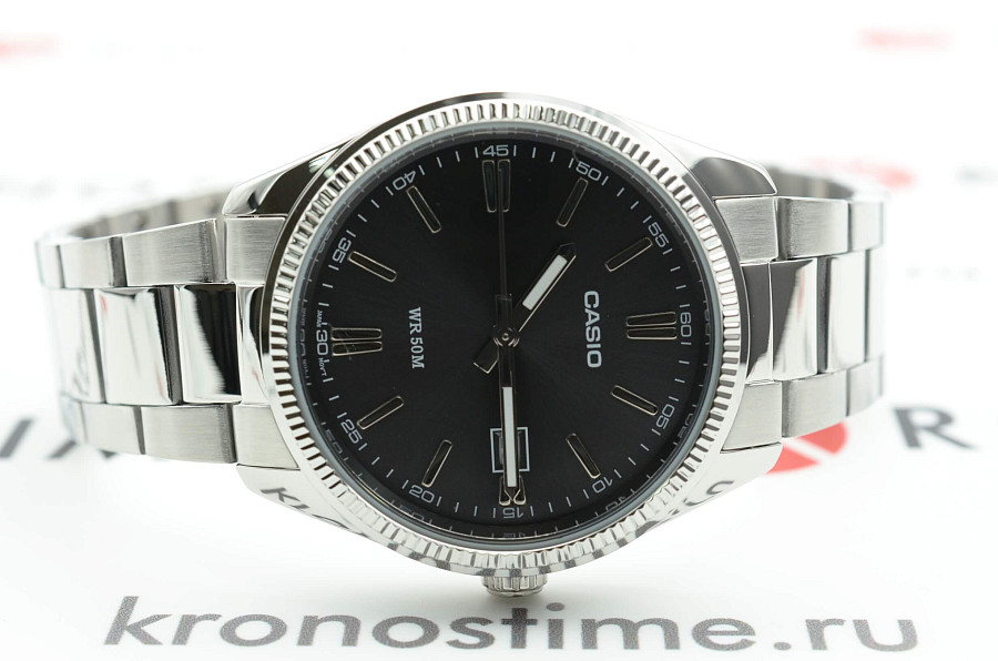 Часы Casio Collection MTP-1302PD-1A1 — черный, латунь металл