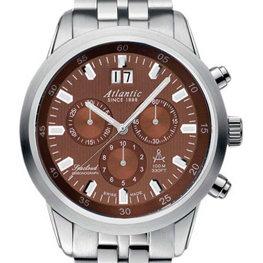 Часы Atlantic Seacloud Chronograph 73465.41.81 — кварцевые, металл сталь