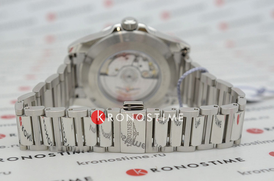 Часы Longines Conquest L3.830.4.52.6 — черный, сталь металл