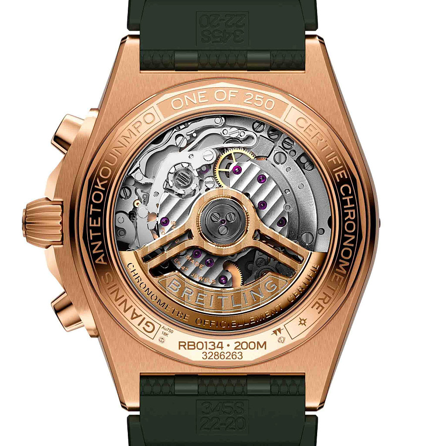 Часы Breitling Chronomat B01 42 mm RB01344A1L1S1 — силикон, мужские
