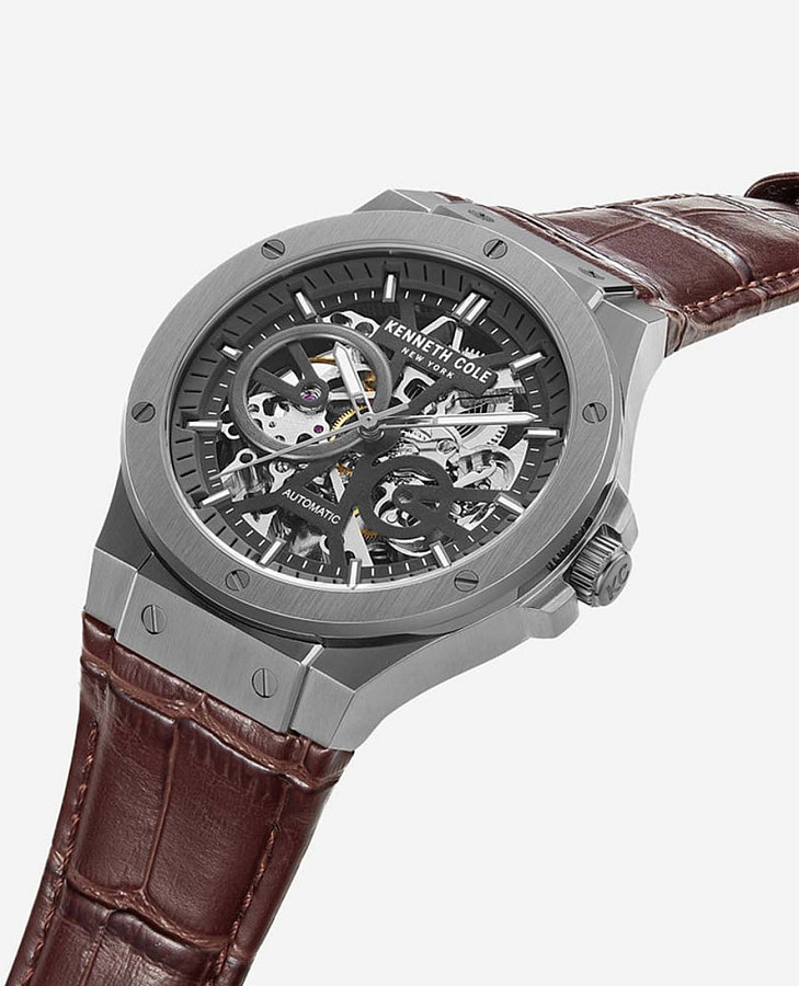 Часы Kenneth Cole Automatic KCWGE0033502 — черный, металл сталь