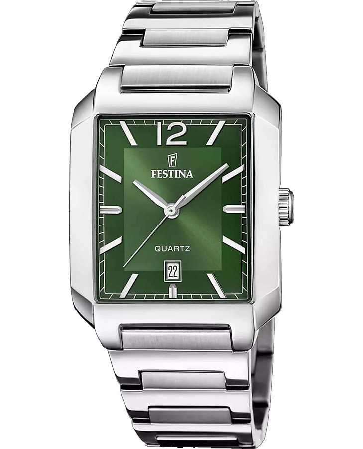 Часы Festina On The Square F20677/5 — мужские, зеленый