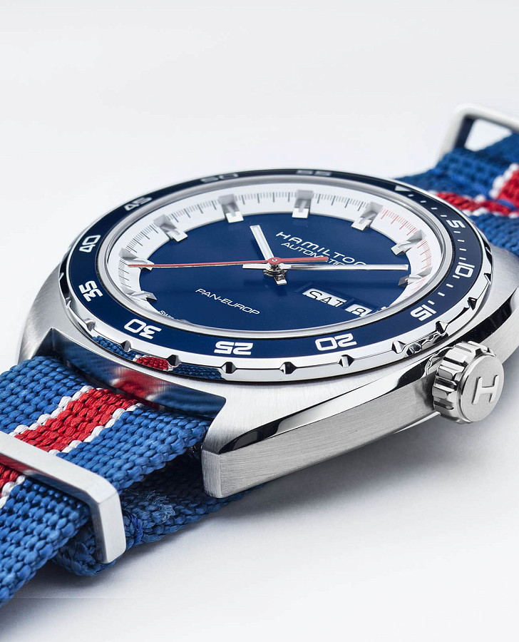 Часы Hamilton American ClassicPan Europ Day Date Auto H35405741 — каучук, мужские
