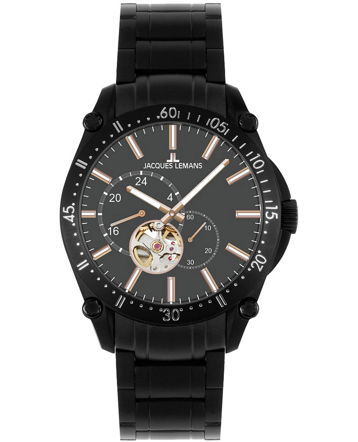 Часы Jacques Lemans Derby 1-2201i — мужские, черный
