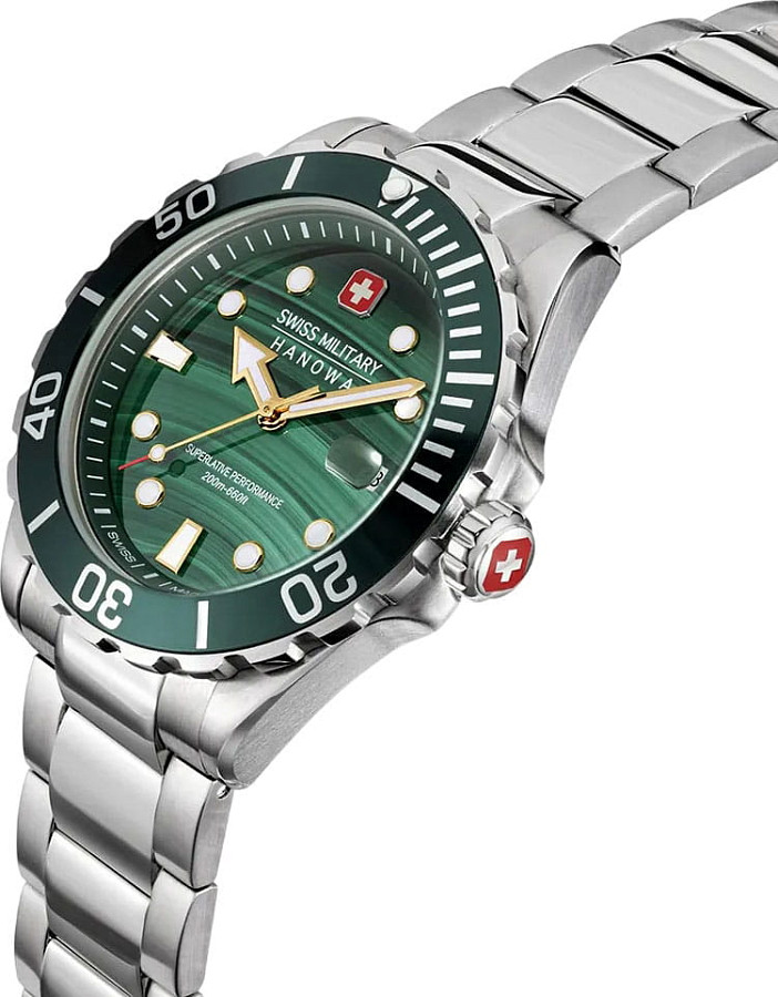 Часы Swiss Military Hanowa Offshore Diver SMWGH0005804 — кварцевые, Швейцария, мужские