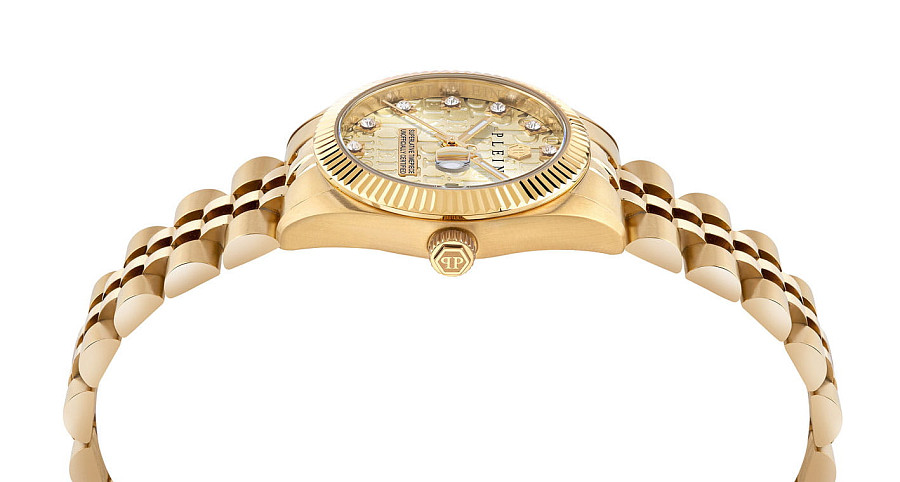 Часы Philipp Plein Date Superlative PWNFA0525 — кварцевые, сталь металл