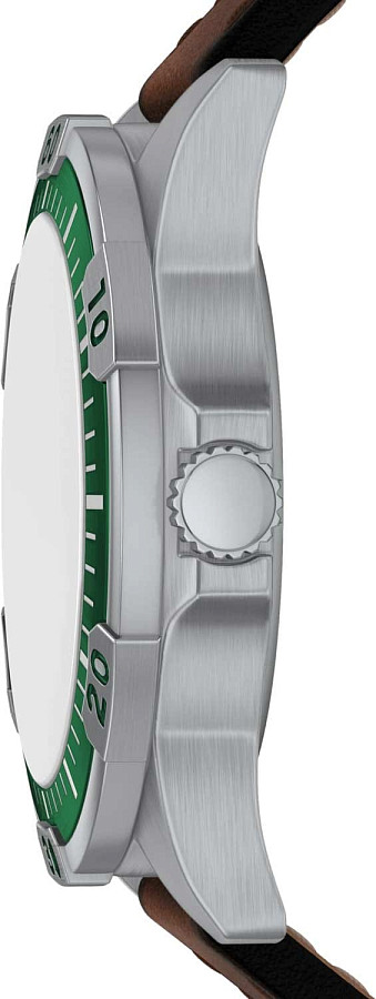 Часы Fossil Garrett FS6147 — зеленый, металл сталь