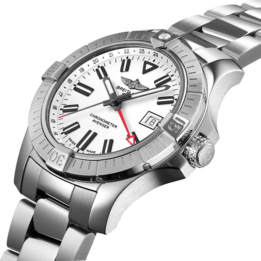 Часы Breitling Avenger Automatic GMT 43 A32397101A1A1 — механические, металл сталь