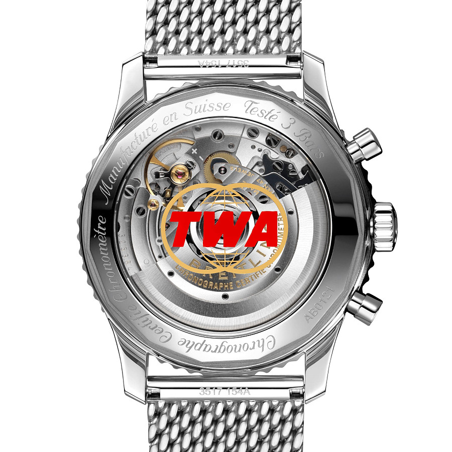 Часы Breitling Navitimer B01 Chronograph 43 TWA AB01219A1G1A1 — нержавеющая сталь, мужские
