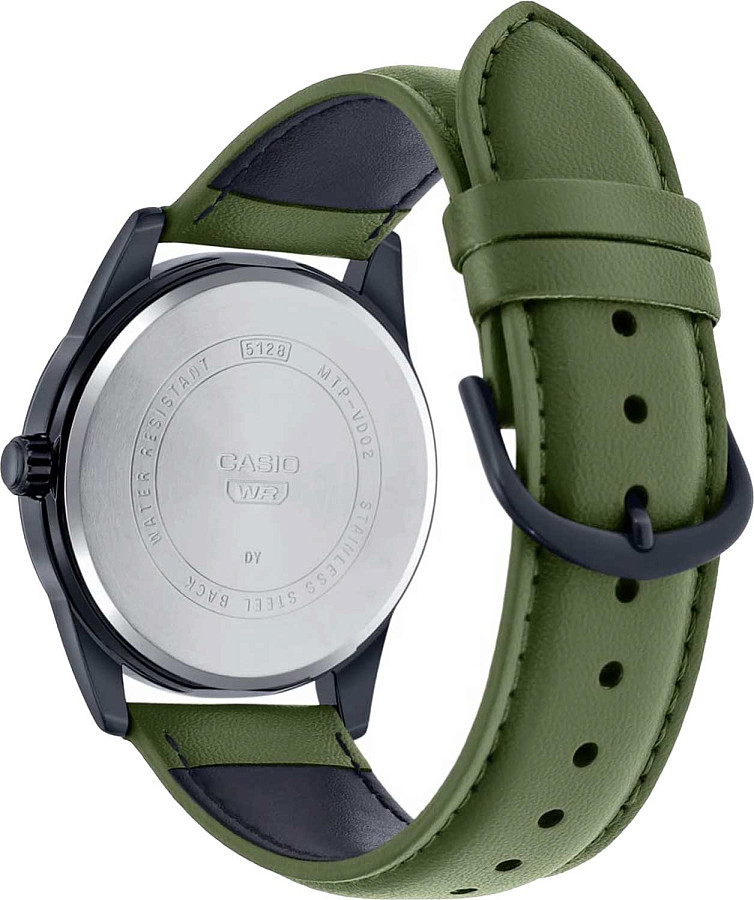 Часы Casio Collection MTP-VD02BL-3E — кварцевые, металл сталь