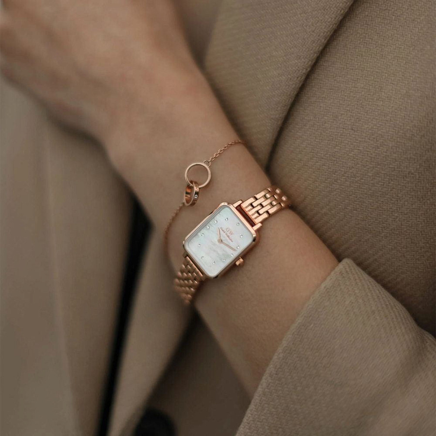 Часы Daniel Wellington Quadro DW00100620 — кварцевые, Швеция, женские