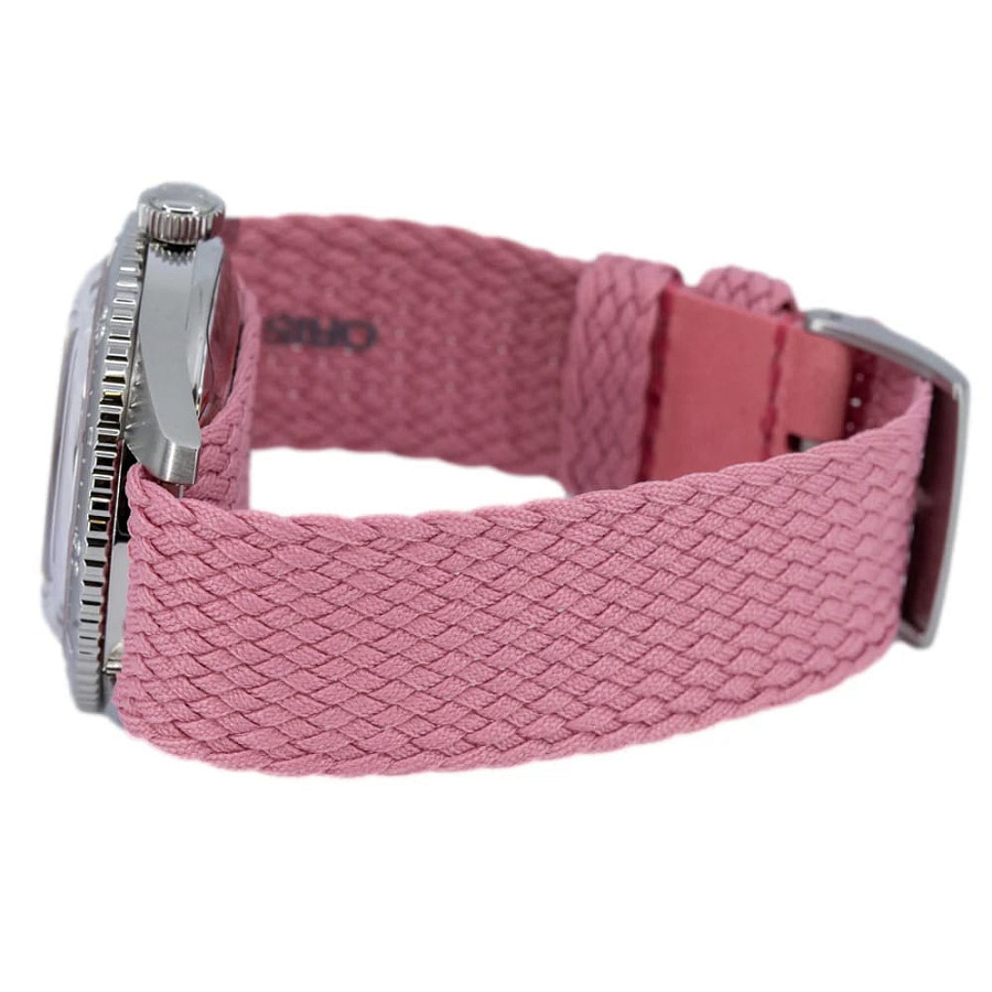 Часы Oris Divers Sixty‑Five 'Cotton Candy' 01 733 7771 4058-07 3 19 04S — женские, тканевый