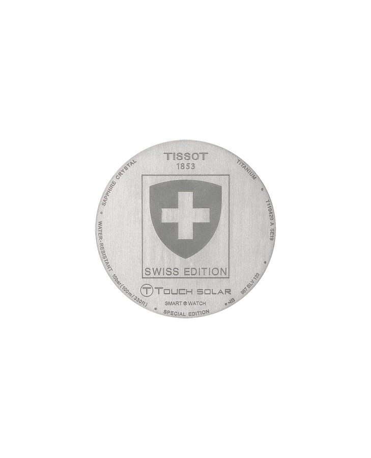 Часы Tissot T-Touch Expert Solar II Swiss Edition T110.420.46.051.00 — кварцевые, керамика титан
