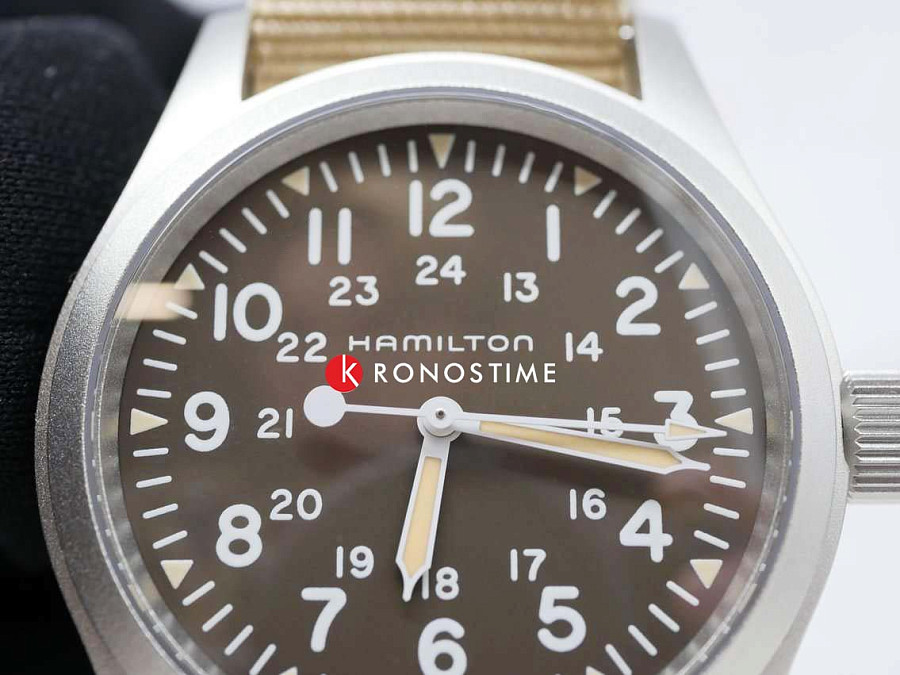 Часы Hamilton Khaki Field Mechanical H69439901 — сталь металл, Швейцария