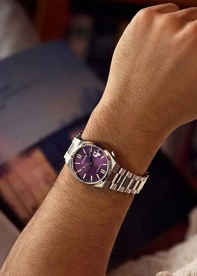 Часы Citizen Tsuyosa NJ0200-50W — механические, сталь металл