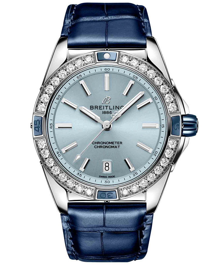 Часы Breitling Super Chronomat Automatic 38 A17356531C1P1 — женские, голубой