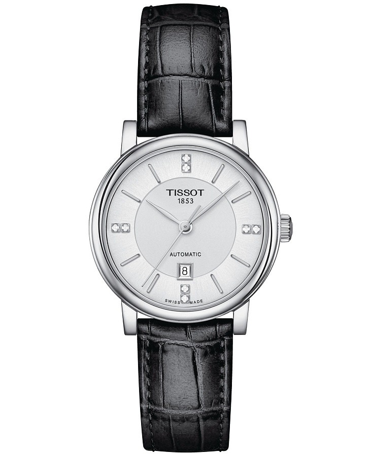 Часы Tissot Carson Premium Lady Automatic T122.207.16.036.01 — женские, белый