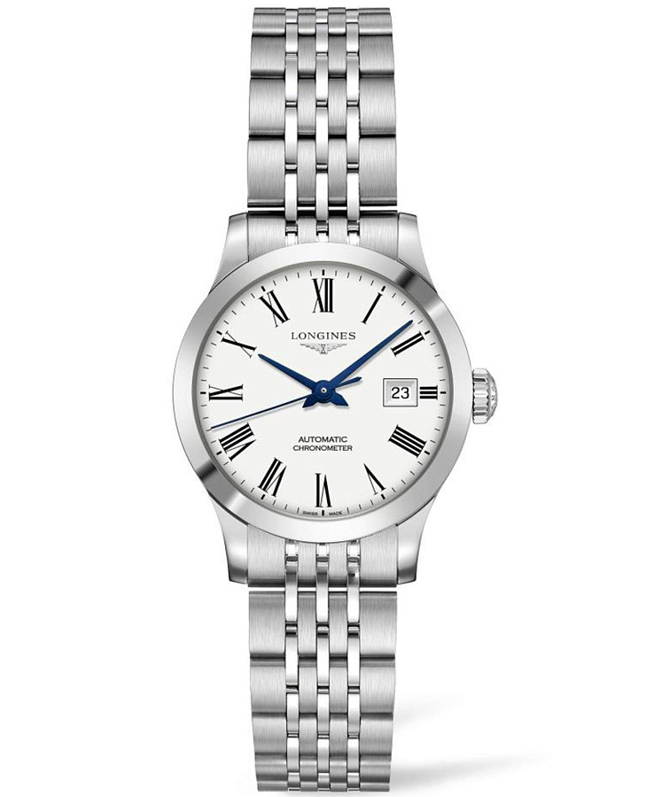 Часы Longines Record Collection L2.321.4.11.6 — женские, белый