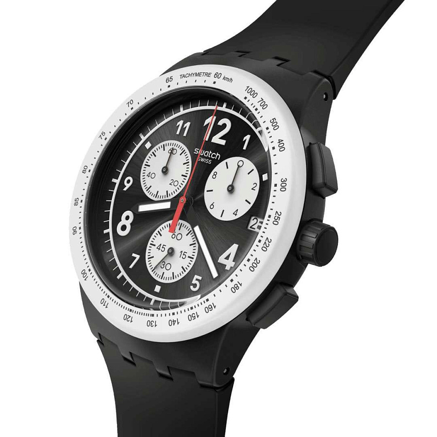 Часы Swatch Chrono 42 Standard SUSB420 — кварцевые, пластик