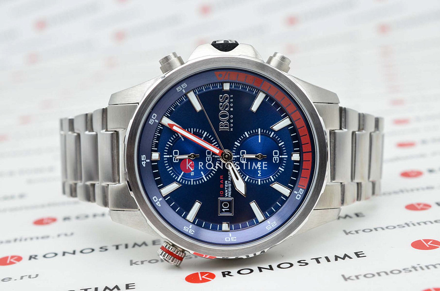 Часы Hugo Boss Globetrotter HB1513823 — кварцевые, сталь металл