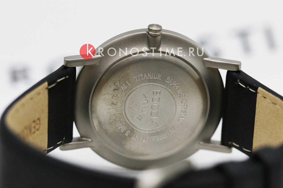 Часы Boccia Titanium Circle-Oval 3637-01 — серый, кварцевые