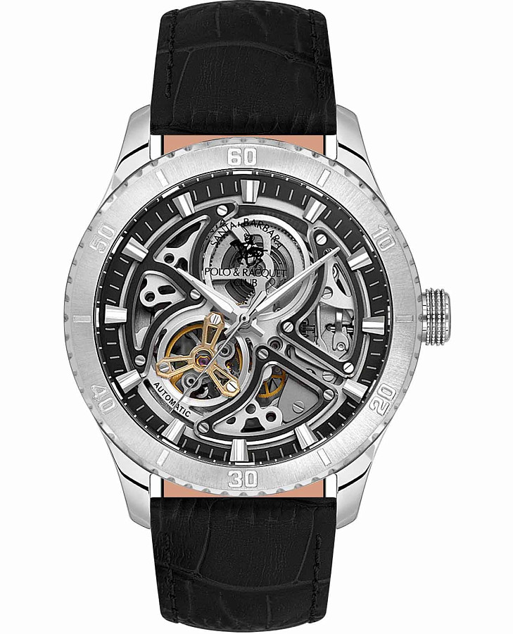 Часы Santa Barbara Polo & Racquet Club Luxury SB.1.10573-1 — мужские, черный