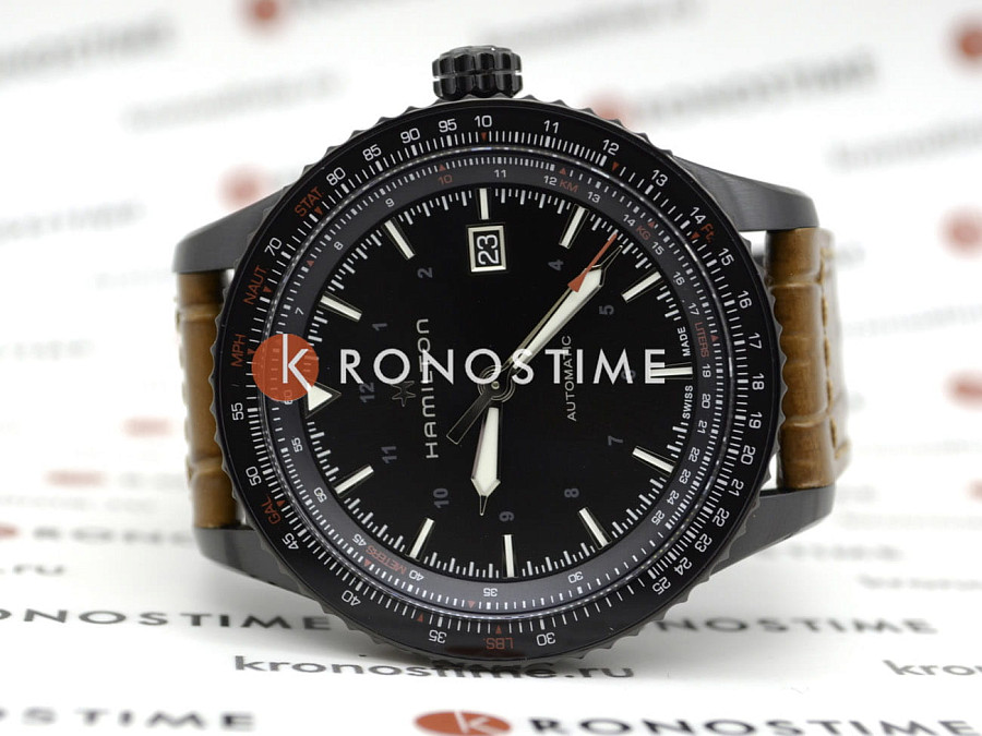 Часы Hamilton Khaki Aviation Converter H76625530 — механические, металл сталь
